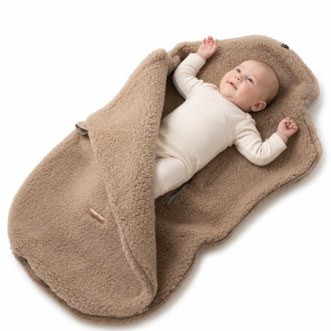 Zaffiro Śpiworek mini wełniany Nevada 0-18m brown