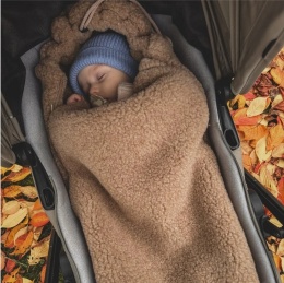 Zaffiro Śpiworek mini wełniany Nevada 0-18m brown