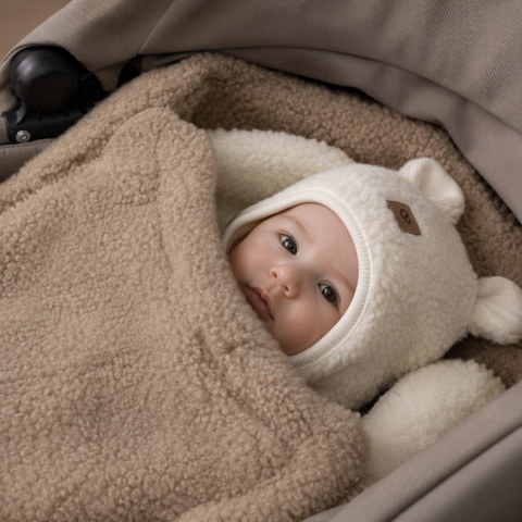 Zaffiro Śpiworek mini wełniany Nevada 0-18m brown