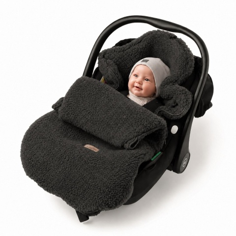 Zaffiro Śpiworek mini wełniany Nevada 0-18m anthracite