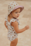 Little Dutch Dwustronny kapelusz przeciwsłoneczny Vintage Little Flowers rozmiar 6/12 lub 12/18 miesięcy