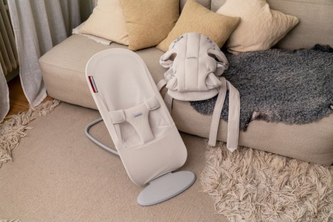 BABYBJORN - leżaczek BEGIN MESH, kremowy