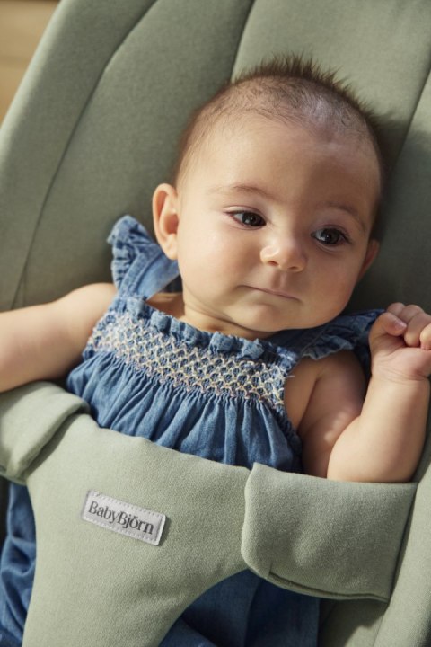 BABYBJORN - leżaczek BEGIN WOVEN, jasnozielony
