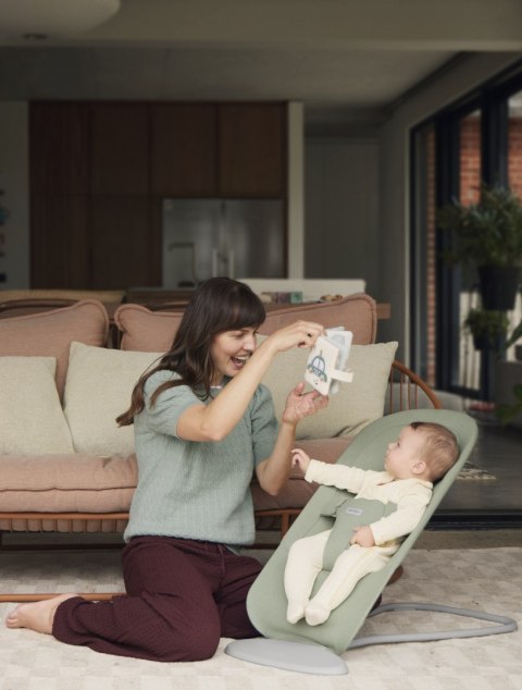 BABYBJORN - leżaczek BEGIN WOVEN, jasnozielony