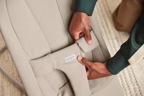 BABYBJORN - leżaczek BEGIN WOVEN, piaskowoszary