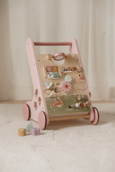 Little Dutch Drewniany chodzik pchacz edukacyjny Fairy Garden FSC