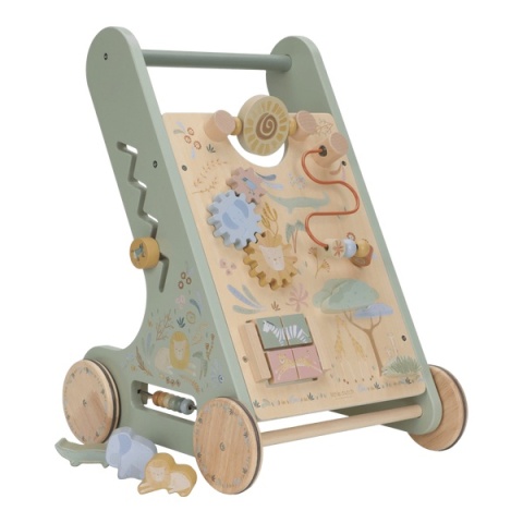 Little Dutch Drewniany chodzik edukacyjny Safari Friends FSC