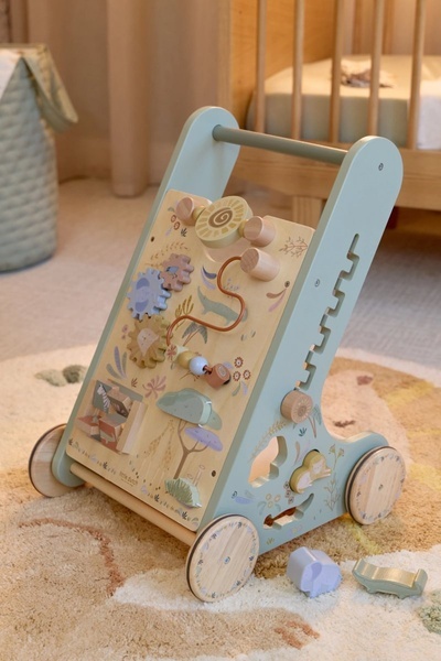 Little Dutch Drewniany chodzik edukacyjny Safari Friends FSC