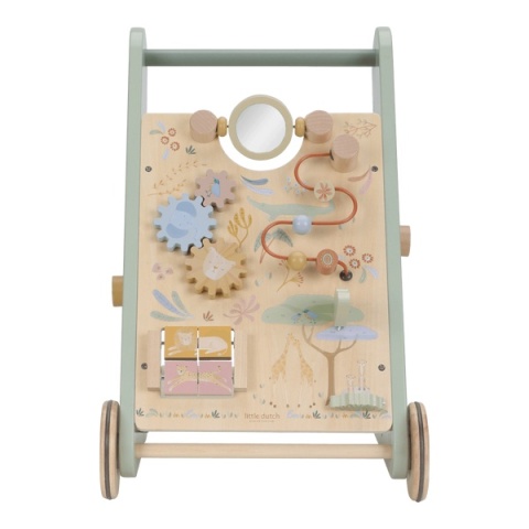 Little Dutch Drewniany chodzik edukacyjny Safari Friends FSC