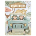 Little Dutch Książeczka z naklejkami - Safari