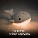 WILLY WHALE LED WIELORYB dziecięca lampka nocna z projektorem gwiezdnego nieba, Ciepła biel/RGB ze ściemniaczem