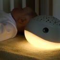 WILLY WHALE LED WIELORYB dziecięca lampka nocna z projektorem gwiezdnego nieba, Ciepła biel/RGB ze ściemniaczem