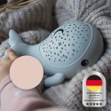 WILLY WHALE LED WIELORYB dziecięca lampka nocna z projektorem gwiezdnego nieba, Ciepła biel/RGB ze ściemniaczem