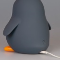 POPPY PENGUIN LED PINGWIN lampka z zegarem / ramką na zdjęcie, ciepła biel, ze ściemniaczem i budzikiem