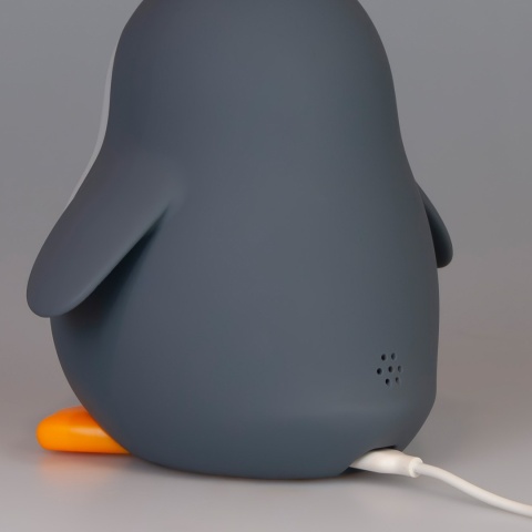 POPPY PENGUIN LED PINGWIN lampka z zegarem / ramką na zdjęcie, ciepła biel, ze ściemniaczem i budzikiem