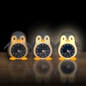 POPPY PENGUIN LED PINGWIN lampka z zegarem / ramką na zdjęcie, ciepła biel, ze ściemniaczem i budzikiem