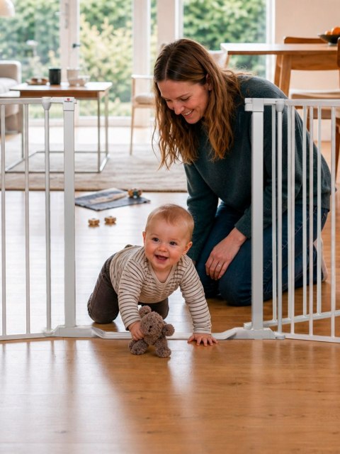 BabyDan - bramka ochronna Flex StepFree XXL, biała