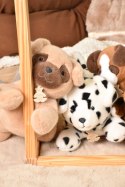 DOUDOU - obciążeniowy pluszowy pies Les P'tits Relax, Histoire d'Ours, 22 cm, brązowy