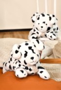 DOUDOU - obciążeniowy pluszowy pies dalmatyńczyk Les P'tits Relax, Histoire d'Ours, 22 cm, biały