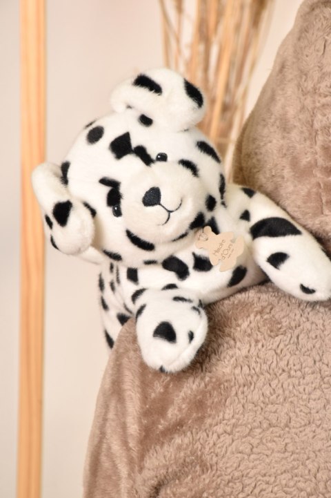 DOUDOU - obciążeniowy pluszowy pies dalmatyńczyk Les P'tits Relax, Histoire d'Ours, 30 cm, biały