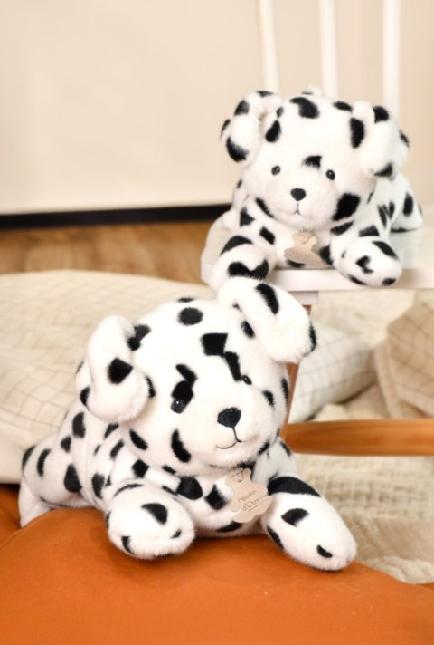 DOUDOU - obciążeniowy pluszowy pies dalmatyńczyk Les P'tits Relax, Histoire d'Ours, 30 cm, biały