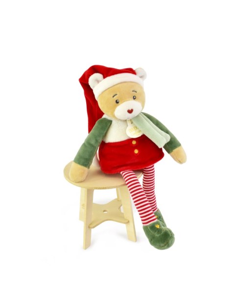 DOUDOU - przytulanka chochlik świąteczny, Doudou et Compagnie, 40 cm, Farceur Cannelle