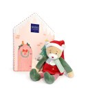 DOUDOU - przytulanka chochlik świąteczny z domkiem, Doudou et Compagnie, 27 cm, Farceur Cannelle