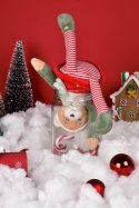 DOUDOU - przytulanka chochlik świąteczny z domkiem, Doudou et Compagnie, 27 cm, Farceur Cannelle