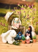 DOUDOU - przytulanka kogucik Coq'Rico, Histoire d'Ours, 26 cm, czarno-biały