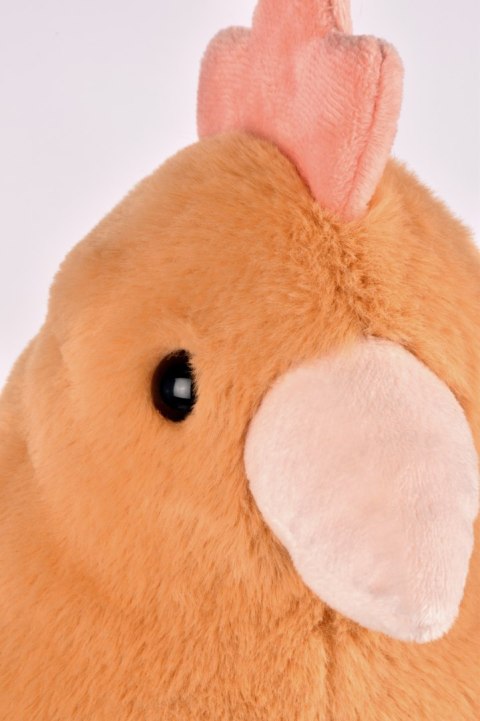 DOUDOU - przytulanka kurka Madame Poule XXL, Histoire d'Ours, 50 cm, pomarańczowa