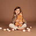 DOUDOU - przytulanka kurka Madame Poule XXL, Histoire d'Ours, 50 cm, pomarańczowa