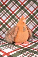 DOUDOU - przytulanka kurka Madame Poule XXL, Histoire d'Ours, 50 cm, pomarańczowa