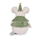 DOUDOU - przytulanki myszki świąteczne Boule de Neige, Doudou et Compagnie, 15 cm, 6 szt. ZESTAW