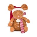 DOUDOU - przytulanki myszki świąteczne Boule de Neige, Doudou et Compagnie, 15 cm, 6 szt. ZESTAW