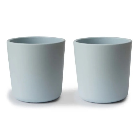 Kubeczki do nauki samodzielnego picia niebieskie Powder Blue, Mushie
