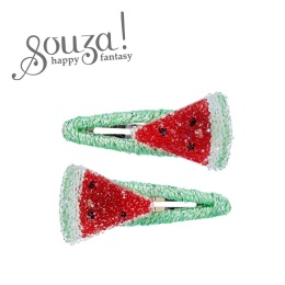 Souza! Spinki do włosów brokatowe arbuzy Zina 2 szt.