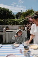 Zestaw sztućców do nauki samodzielnego jedzenia żółty Pale Daffodil, Mushie