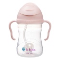 Bidon ze słomką dla dziecka, butelka na wodę 240 ml, Blush, b.box