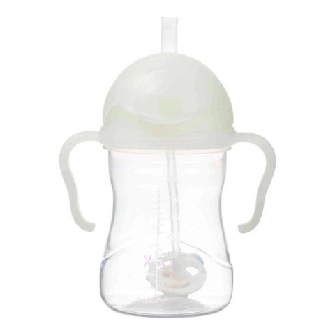 Bidon ze słomką dla dziecka, butelka na wodę 240 ml, Glow in the dark, b.box