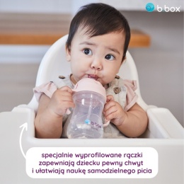 Bidon ze słomką dla dziecka, butelka na wodę 240 ml, kobaltowy, b.box