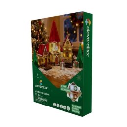 CLEVERCLIXX - klocki magnetyczne Kalendarz Adwentowy Christmas Village Advent Calendar - 46 el.