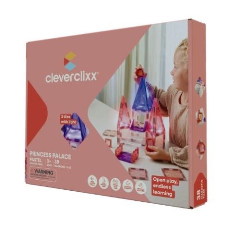 CLEVERCLIXX - klocki magnetyczne Princess Palace Pack - 36 el.