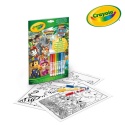 Crayola Kolorowanka dla dzieci z łamigłówkami i flamastrami Psi Patrol 3+
