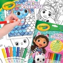 Crayola Kolorowanka dla dzieci z łamigłówkami i flamastrami Koci Domek Gabi 3+