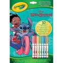 Crayola Kolorowanka dla dzieci z łamigłówkami i flamastrami Lilo i Stitch 3+