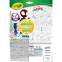 Crayola Kolorowanka dla dzieci z łamigłówkami i flamastrami Spidey i super-kumple 3+