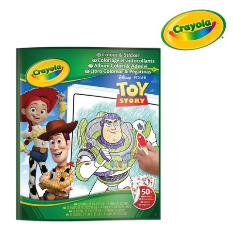 Crayola Kolorowanka dla dzieci z naklejkami Toy Story 3+