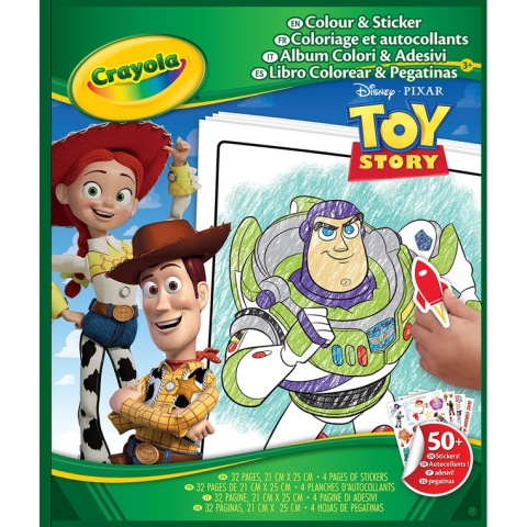 Crayola Kolorowanka dla dzieci z naklejkami Toy Story 3+