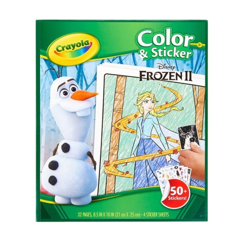 Crayola Kolorowanka dla dzieci z naklejkami Kraina Lodu 3+