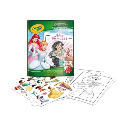 Crayola Kolorowanka dla dzieci z naklejkami Księżniczki Disneya 3+